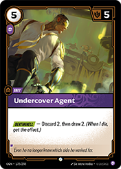 Undercover Agent Origins Card List