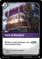 Pack of Wonders Origins Card List