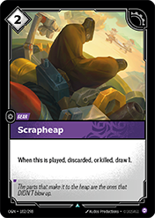 Scrapheap Origins Card List