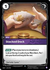 Stacked Deck Origins Card List
