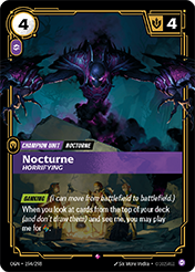 Nocturne, Horrifying Origins Card List