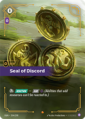 Seal of Discord Origins Card List