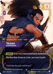 Yasuo, Windrider Origins Card List