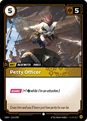 Petty Officer Origins Card List