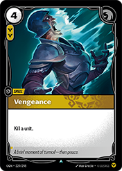 Vengeance Origins Card List