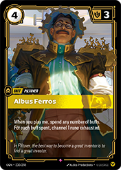 Albus Ferros Origins Card List
