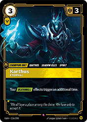 Karthus, Eternal Origins Card List