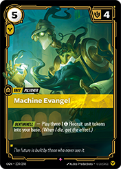 Machine Evangel Origins Card List