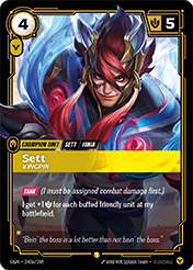 Sett, Kingpin - Alt Art Origins Card List