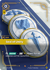 Seal of Unity Origins Card List
