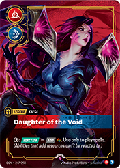 Daughter of the Void Origins Card List