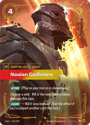 Noxian Guillotine Origins Card List