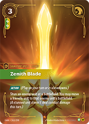 Zenith Blade Origins Card List