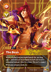 The Boss Origins Card List