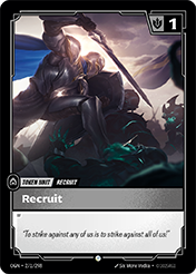 Recruit (DE) Origins Card List