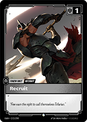 Recruit (NX) Origins Card List