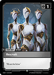 Recruit (ZN) Origins Card List
