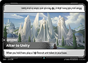 Altar to Unity Origins Card List