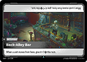 Back-Alley Bar Origins Card List