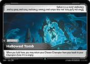 Hallowed Tomb Origins Card List
