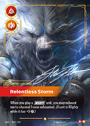 Relentless Storm - Signature Origins Card List