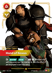 Hand of Noxus Origins Card List