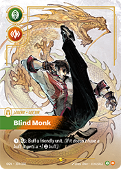 Blind Monk Origins Card List
