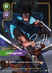 Unforgiven - Signature Origins Card List