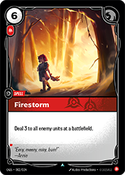 Firestorm Origins - Proving Grounds Card List
