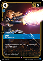 Lux, Illuminated Origins - Proving Grounds Card List
