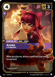 Annie, Stubborn Origins - Proving Grounds Card List