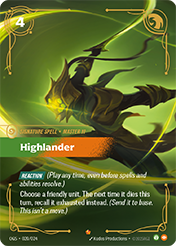 Highlander Origins - Proving Grounds Card List