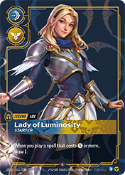 Lady of Luminosity - Starter Origins - Proving Grounds Card List
