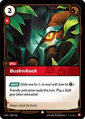 Bushwhack Spiritforged Card List