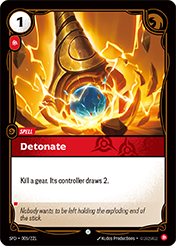 Detonate Spiritforged Card List
