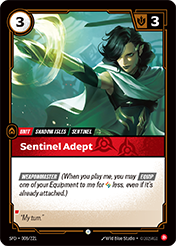 Sentinel Adept Spiritforged Card List