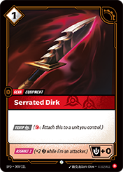 Serrated Dirk Spiritforged Card List