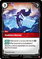 Sudden Storm Spiritforged Card List
