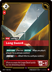 Long Sword Spiritforged Card List