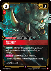 Rengar, Pouncing Spiritforged Card List