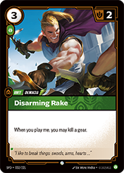 Disarming Rake Spiritforged Card List