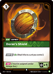 Doran's Shield Spiritforged Card List