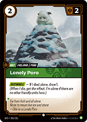 Lonely Poro Spiritforged Card List