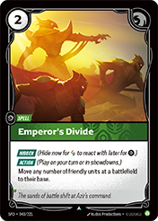 Emperor's Divide Spiritforged Card List