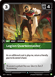Legion Quartermaster Spiritforged Card List