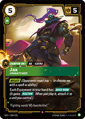 Jax, Unmatched Spiritforged Card List