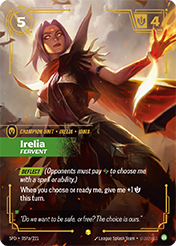 Irelia, Fervent - Alt Art Spiritforged Card List