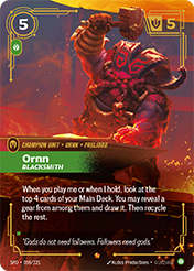 Ornn, Blacksmith Spiritforged Card List
