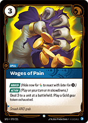 Wages of Pain Spiritforged Card List