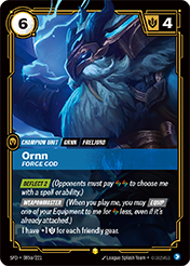Ornn, Forge God - Alt Art Spiritforged Card List